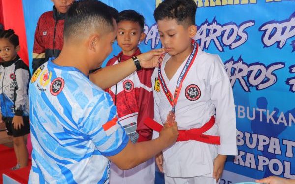 Turnamen Karate Inkanas Meriahkan HUT Bhayangkara dan Hari Jadi Maros ke-66
