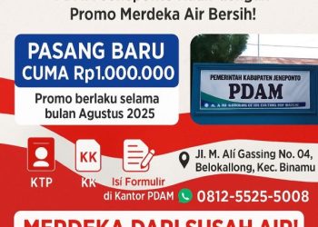 Sambut HUT RI ke-80, PDAM Jeneponto Hadirkan Promo Spesial