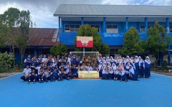 Renovasi Fasilitas Olahraga SMPN 26 Makassar Selesai Berkat Dukungan Lokal