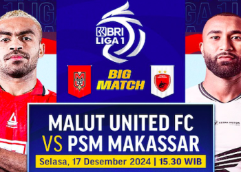 PSM Makassar kontra Malut United dengan Kuota Tiket terbatas