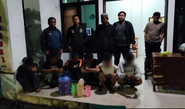 Polsek Mandai Amankan Enam Pemuda serta Sita Ballo dalam Patroli Jangka Waktu Tertentu
