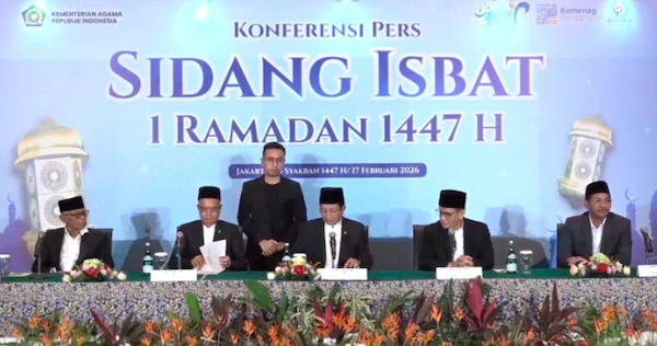Pemerintah Tentukan 1 Ramadan 1447 Hijriah Jatuh pada Kamis 19 Februari 2026